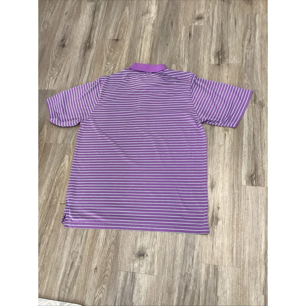 Donald Ross Sport Golf Polo Shirt Men's Blue Green Striped Shirt XL - Picture 12 of 13